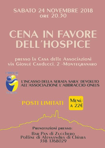 Cena in favore dell'Hospice