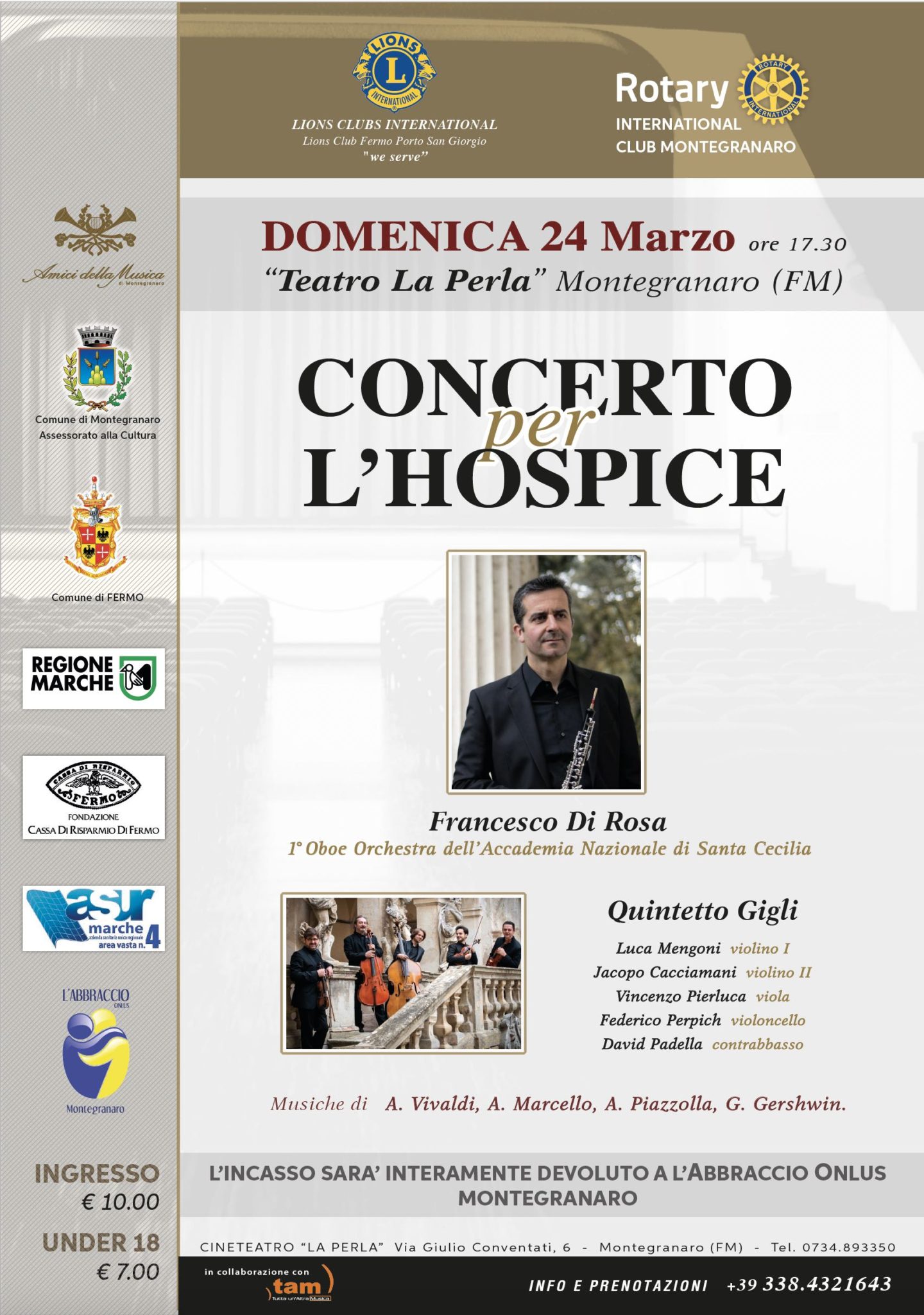 CONCERTO PER L'HOSPICEDEL 24.03.2019